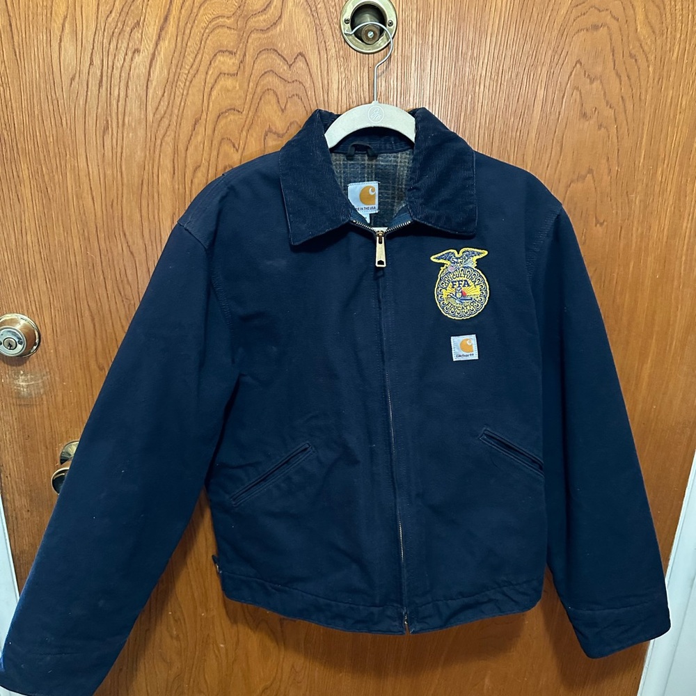 Carhartt Detroit jacket navy blue men’s medium